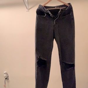 PLT boyfriend jeans, size 6, color black